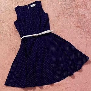 SWOON-WORTHY little blue polka dot dress! 🌟